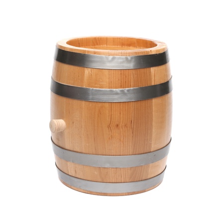 wooden barrelの写真素材
