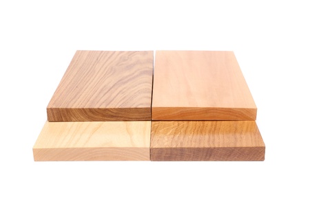 Four emds boards (acacia, oak, elm, lime)の写真素材