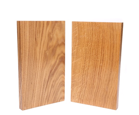 Two vertical boards (acacia, oak)の写真素材