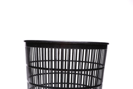 A top plastic trash canの写真素材