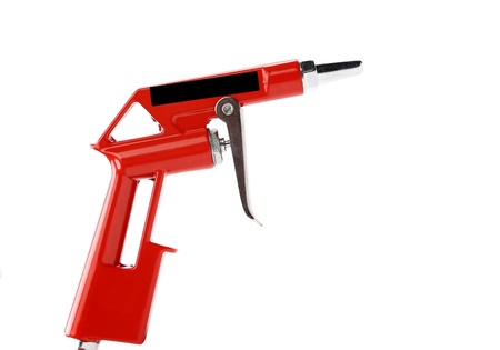 Spray gun isolated over a white backgroundの写真素材
