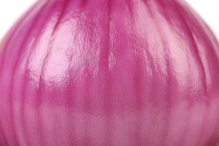 Close up purple onion isolated on a white backgroundの写真素材
