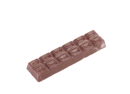 Chocolate sticks with fillihg. Isolated on a white background.