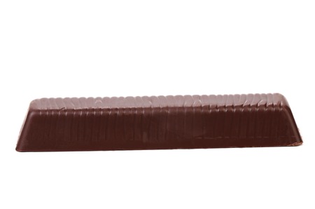 Chocolate bar isolated on a white background.の写真素材