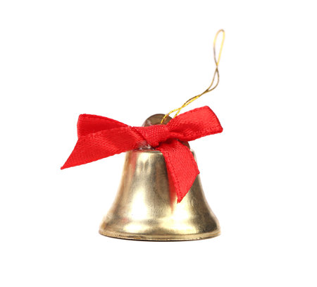 Christmas Jingle Bell and red bow 