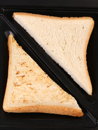 Slices of white bread. の写真素材