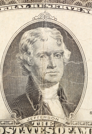 Close up of a dollar bill. Whole background.の写真素材