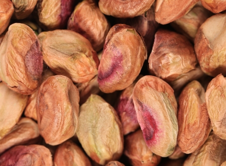 Close up of fresh kendel pistachios. Whole background.の写真素材