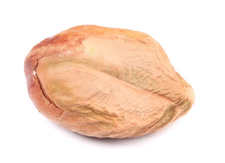 Pistachios close up. Isolated on a white background.