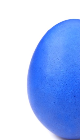 Blue easter egg. Close up. Whole background.の写真素材
