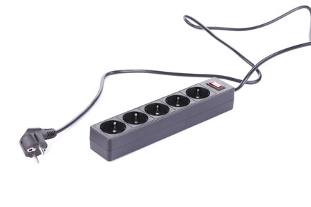 black power surge. Isolated on a white background