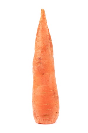 Fresh carrot. Isolated on a white background.の写真素材
