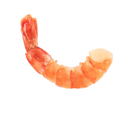 Tasty shrimp. Isolated on a white background.の写真素材