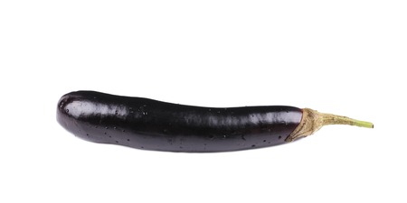 Fresh eggplant. Isolated on a white background.の写真素材