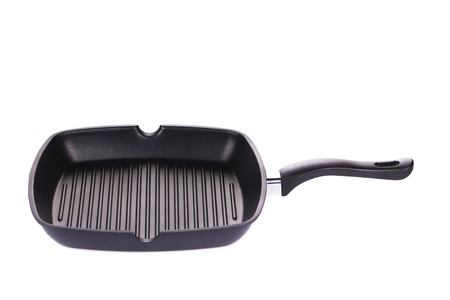 Black frying pan.の写真素材