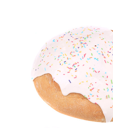 Fresh bun with glaze. 