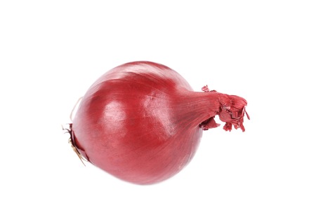 Red onion. Isolated on a white background.の写真素材