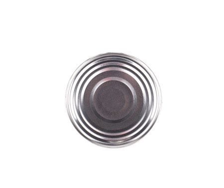Can top close up. Isolated on a white background.