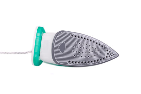 iron isolated on white background in closeupの写真素材