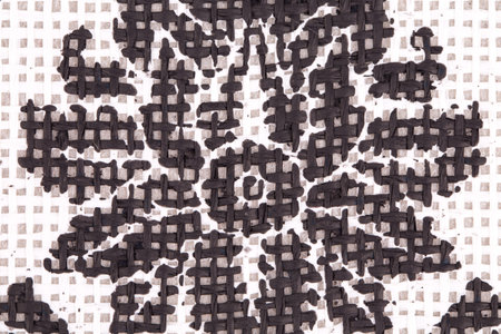 material pattern texture with ornament in closeup