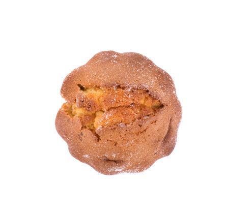 Fresh chip muffin in the close up.
