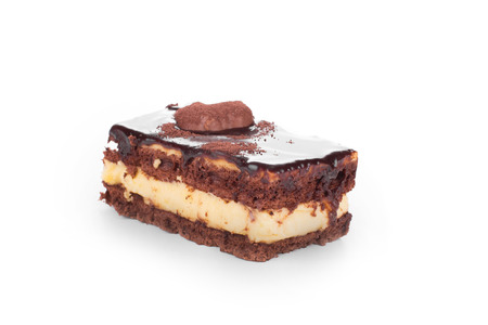 Piece of cake. Isolated on a white background.の写真素材