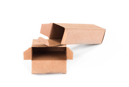 Cardboard boxes. Isolated on a white background.
