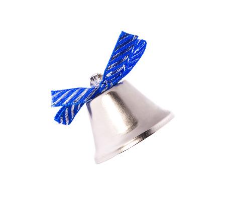 Jingle bell for christmas tree. Isolated on a white background.の写真素材