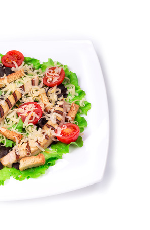 Caesar salad dish close upの写真素材