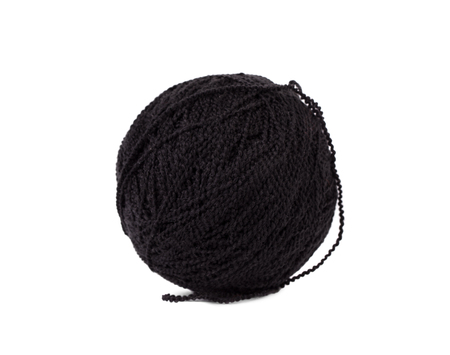 thread clew isolated on a white backgroundの写真素材