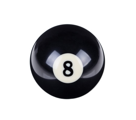 shiny ball for billiard isolated on white background