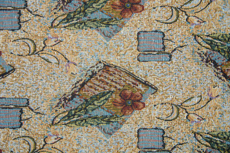 Vintage luxury flower fabric upholstery, texture background
