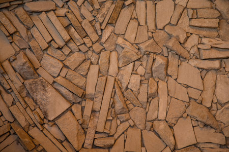 Brown background of stone wall texture photo