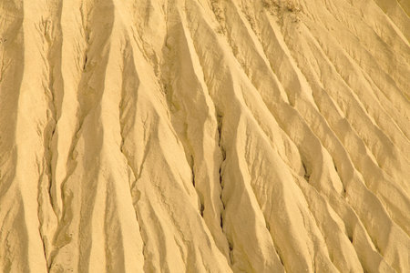 A sand-and-clay hill at a forsaken quarry