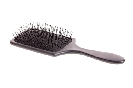 A hairbrush for women isolated on white backgroundの写真素材