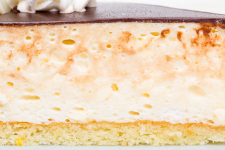 Delicious cake. Macro. Photo can be used as a whole background.