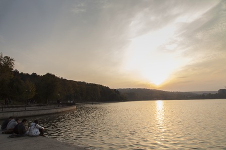 The park Valea Morilor in Chisinau the Republic of Moldova October 20 2018.の写真素材
