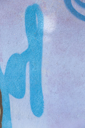 Street wall painting with acrylic paint. It occupies the entire surface of the image. Close-up.の写真素材