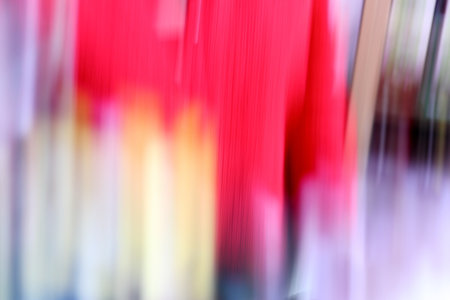 Colored background with vertical blur. Blue, yellow and red tones.の写真素材