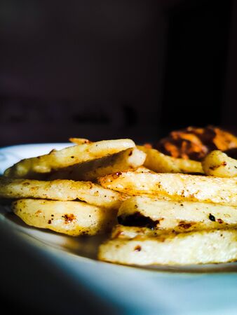 FRIED FRENCH FRY SNACKS HOMEMADEの写真素材