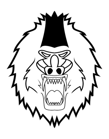 mandrillのイラスト素材