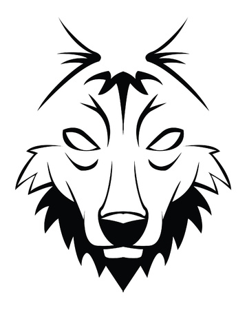 wolf abstractのイラスト素材