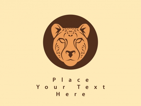 cheetah circle symbolのイラスト素材