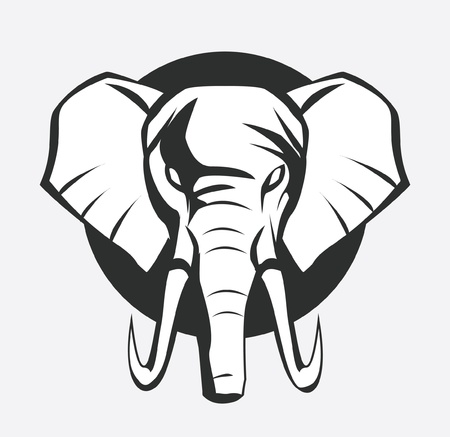elephant symbolのイラスト素材