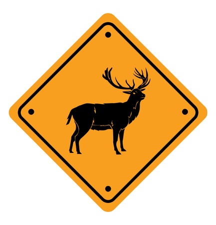 deer crossのイラスト素材