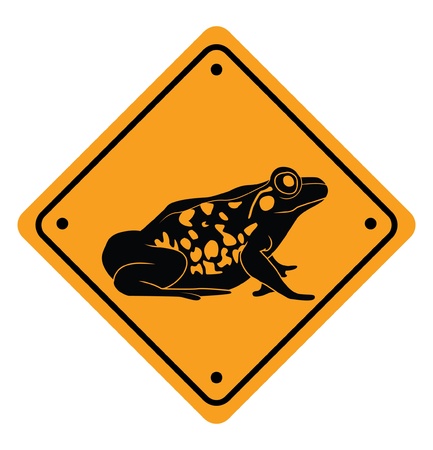 frog signのイラスト素材