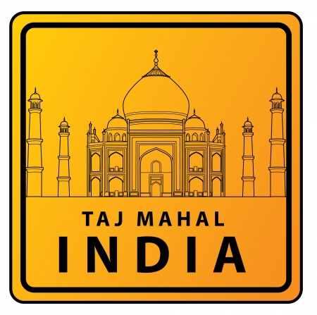 Taj Mahalのイラスト素材