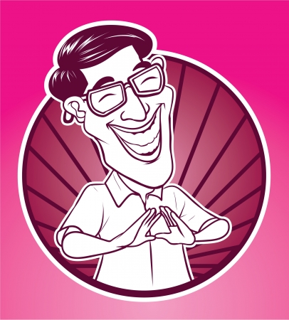 love hand manのイラスト素材