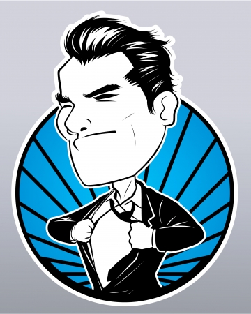 hero businessmanのイラスト素材