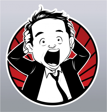 stress businessmanのイラスト素材
